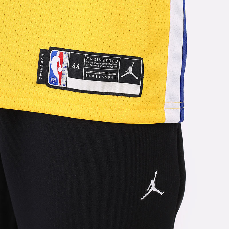 мужская желтая майка Jordan Stephen Curry Warriors Statement Edition 2020 CV9477-729 - цена, описание, фото 4